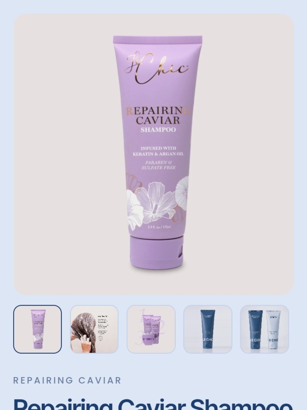 Le chic Repairing Caviar And Mask Infused W/Keratin And Argan Oil $60